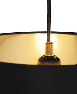 Zavesne lampy Moderná závesná lampa čierna - Lofty