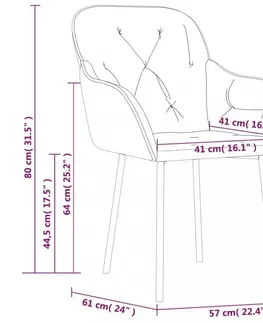 Jedálenské stoličky a kreslá Jedálenská stolička 2 ks Dekorhome Čierna