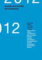 Odborná a náučná literatúra - ostatné Studia doctoralia Tyrnaviensia 2012 - Erika Juríková