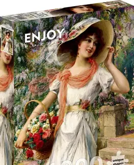 1000 dielikov Enjoy Puzzle Emile Vernon: The Flower Garden 1000 Enjoy