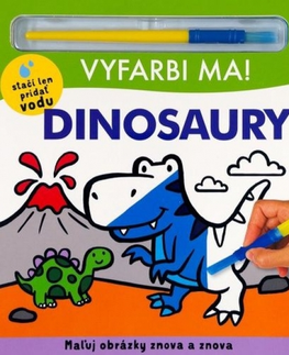Leporelá, krabičky, puzzle knihy Vyfarbi ma! Dinosaury - Kolektív autorov