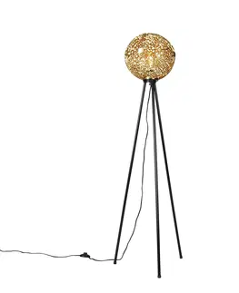 Stojace lampy Stojacia lampa Art Deco statív zlatý - Maro