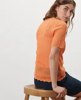 Shirts & Tops Tričko z pleteniny, oranžové