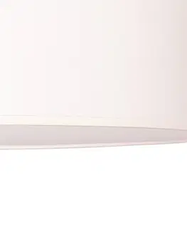 Stropné svietidlá Euluna Euluna deka na kolieskach, textilný odtieň ecru, Ø 40 cm