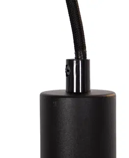 Zavesne lampy Moderné závesné svietidlo čierne 35 cm 5-svetlé - Facil