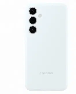 Puzdrá na mobilné telefóny Puzdro Silicone Cover pre Samsung Galaxy S24 Plus, white EF-PS926TWEGWW