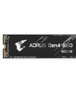 Pevné disky Gigabyte AORUS NVMe 1.3 Gen 4 SSD 500 GB, m.2, (5000 MBs, 2500 MBs) GP-AG4500G