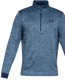 Pánske mikiny Under Armour Armour Fleece 1/2 Zip Black/Black - M