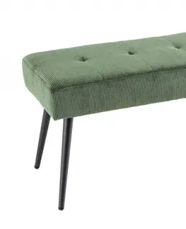 Lavice a stoličky Lavica BÉLOS Dekorhome Tmavo zelená