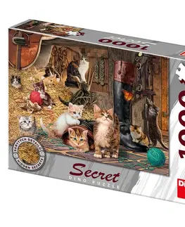 1000 dielikov Dino Toys Puzzle Mačičky 1000 secret collection Dino