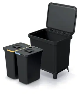 Odpadkové koše NABBI NKS30W2 odpadkový kôš na triedený odpad 20 l čierna