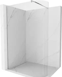 Sprchové dvere MEXEN/S - Kyoto Sprchová zástena WALK-IN zaoblená 160 x 200 cm, transparent 8 mm, chróm 800-160-101-01-06
