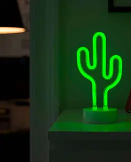 Vnútorné dekoratívne svietidlá Konstsmide Season Dekoračné LED svietidlo Kaktus, na batérie
