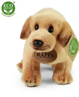 Plyšové hračky RAPPA - Plyšový labrador stojaci 20 cm ECO-FRIENDLY