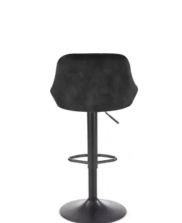 Barové stoličky HALMAR H-101 barová stolička čierna