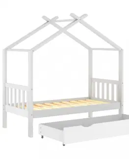 Detské izby Detská posteľ 80x160 borovice Dekorhome Biela