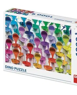 1000 dielikov Dino Toys Puzzle Farby 1000 Dino