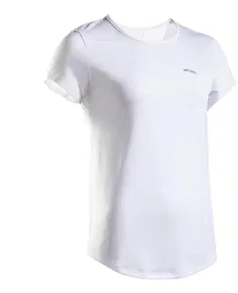 dresy Dámske tričko Essentiel 100 Club na tenis biele