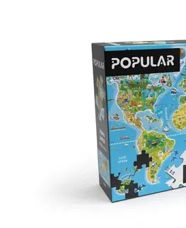 Hračky puzzle POPULAR - Puzzle - Mapa sveta, 160 ks – CZ