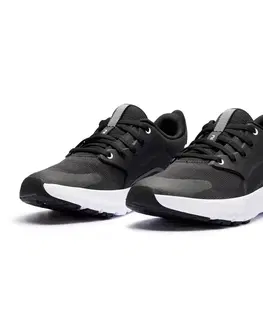 nordic walking Dámska obuv SW500.1 na športovú chôdzu štandardné chodidlo čierna