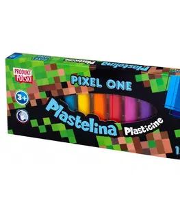 Hračky ASTRA - Školská plastelína 12 farieb MINECRAFT Pixel One, 303221005