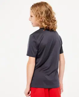 nohavice Detské priedušné tričko tmavosivé
