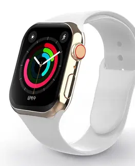 Príslušenstvo k wearables Swissten silikónový remienok pre Apple Watch 42-44, biely 46000114