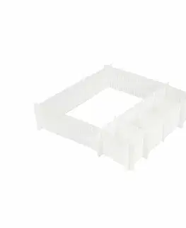Úložné boxy Compactor Organizér do zásuvky Free, biela