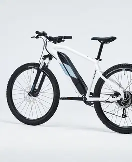 elektrobicykle Horský elektrobicykel E-ST 100 27,5" bielo-modrý