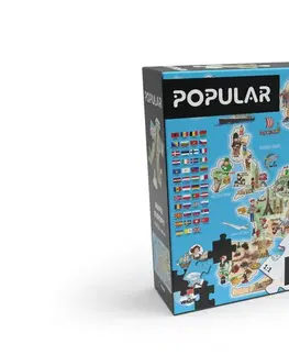 Hračky puzzle POPULAR - Puzzle - Európa, 160 ks - CZ