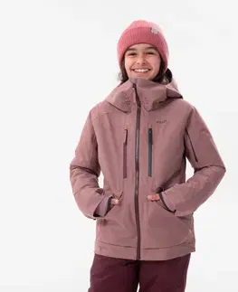 bundy a vesty Detská lyžiarska bunda 3v1 900 nepremokavá ružová