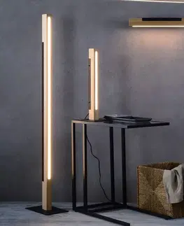Stolové lampy Deko-Light Stolná LED lampa Madera dubové drevo, stmievateľná