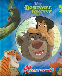 Leporelá, krabičky, puzzle knihy Disney - Az első kirakós könyvem: Dzsungel könyve