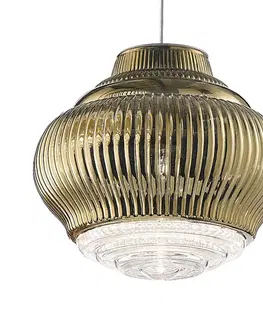 Závesné svietidlá Ailati Závesná lampa Bonnie 130 cm starozlatá metalická
