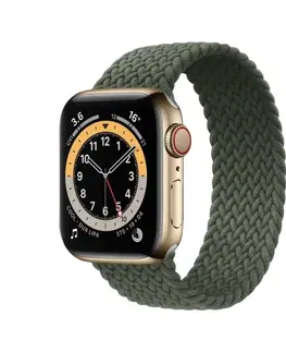Príslušenstvo k wearables COTEetCI nylónový náramok 170 mm pre Apple Watch 42/44/45 mm, zelený