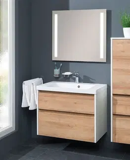 Kúpeľňový nábytok MEREO - Opto, kúpeľňová skrinka s umývadlom z liateho mramoru 101 cm, čierna supermat CN942M