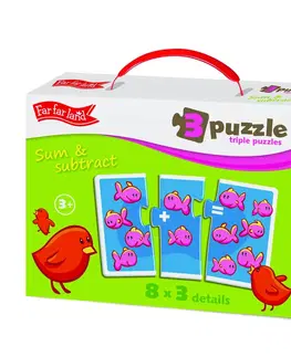 Hračky puzzle FAR FAR LAND - Triple puzzle suma a počítanie