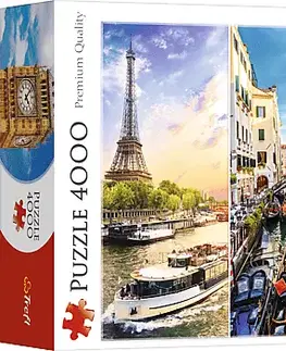 Hračky puzzle TREFL - Puzzle 4000 Výlet okolo Európy