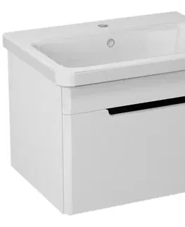 Kúpeľňa SAPHO - ELLA umývadlová skrinka 56,5x39x43cm s umývadlom CITY, biela (70060) EL060-3030-01