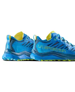 Pánske tenisky Pánske trailové topánky La Sportiva Jackal II Electric Blue/Lime Punch - 42,5