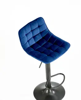 Barové stoličky HALMAR H-95 barová stolička granátová / čierna