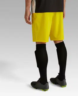 nohavice Futbalové športky pre dospelých Viralto Club žlté