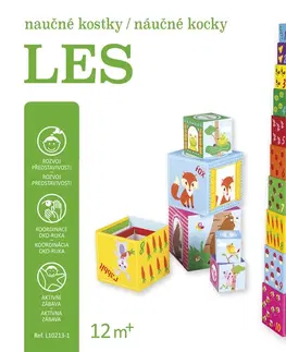 Leporelá, krabičky, puzzle knihy Les - Naučné kostky/náučné kocky - Kolektív autorov