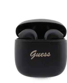 Slúchadlá Guess True bezdrôtové Script Logo BT5.3 6H Stereo slúchadlá, čierne