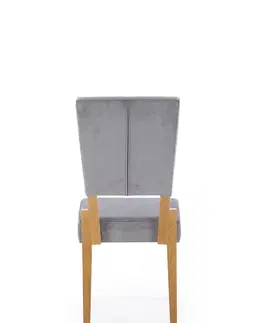 Jedálenské stoličky HALMAR Sorbus jedálenská stolička dub medový / sivá