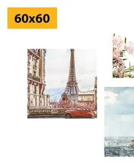 Zostavy obrazov Set obrazov Eiffelova veža