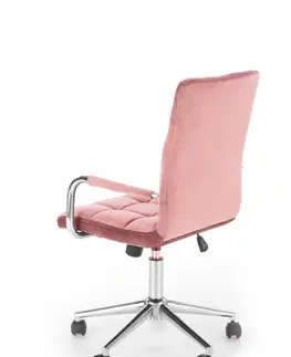 Kancelárske stoličky Kancelárska stolička GONZO 4 Halmar Svetlo ružová