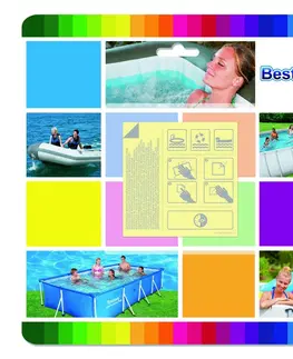Bazény Bestway Vodeodolný opravný set, 10 ks náplastí 6,5 x 6,5 cm