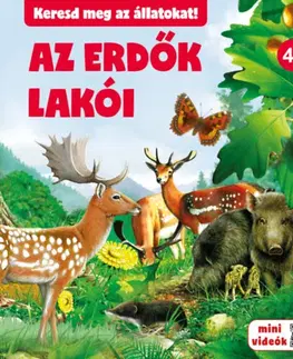 Leporelá, krabičky, puzzle knihy Az erdők lakói - Keresd meg az állatokat!