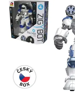 Hračky roboti MADE - Robot policajný Guliver, 22 funkcií, modrá